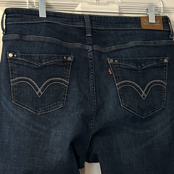 Ladies Levi's 580 Straight - Defined Waist washed jeans - Size 16W - Picture 3 of 7